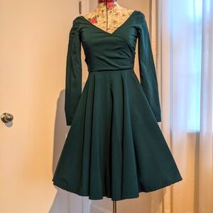 Teal swing dress size XS